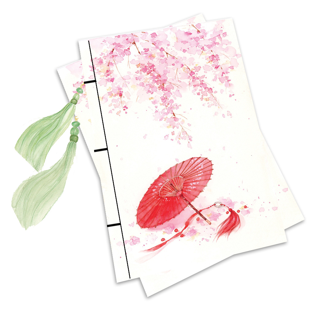 唯美古风笔记本线装本中国风古典手账本复古苏流大开本160页批发