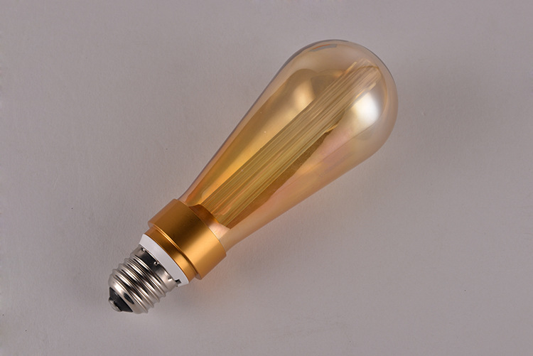 【st64导光灯-茶色】新款爱迪生复古cob亚克力导光芯柱led灯泡