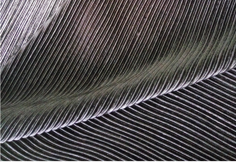 厂家供应各类服装压皱布百褶叶褶皱针织烫金布裙子压褶面料批发