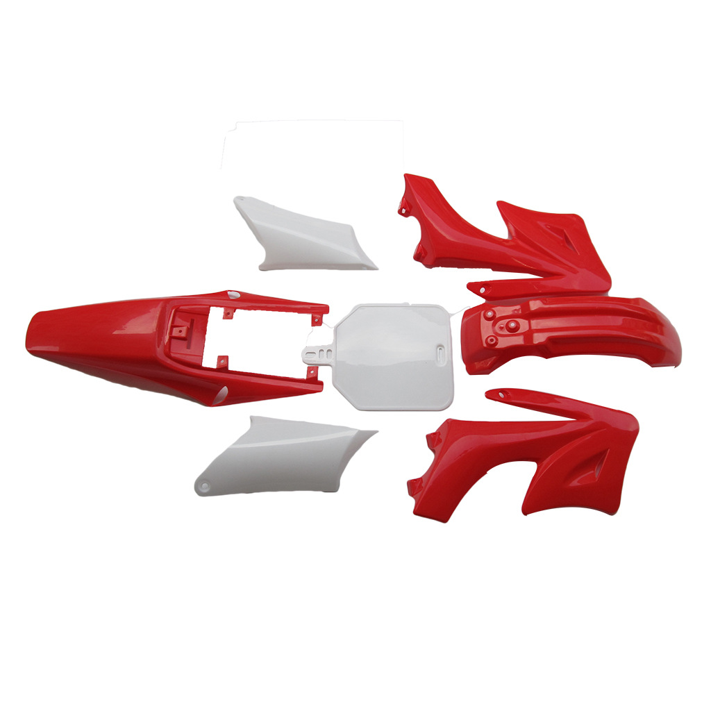 越野摩托车塑料件110cc阿波罗红色外壳配件批发