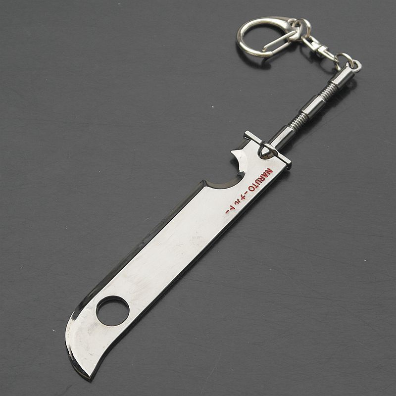 火影忍者武器再不斩四代目龙刃双头苦无草雉剑飞段合金兵器钥匙扣