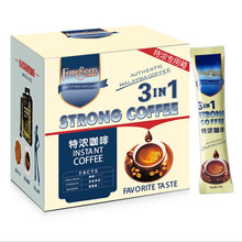 马来西亚原装进口名馨炭烧特浓速溶三合一咖啡粉750克50条盒装