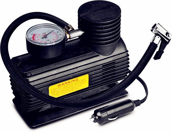 12v车载充气泵电动充气泵户外充气泵手提式车用塑料单缸充气泵