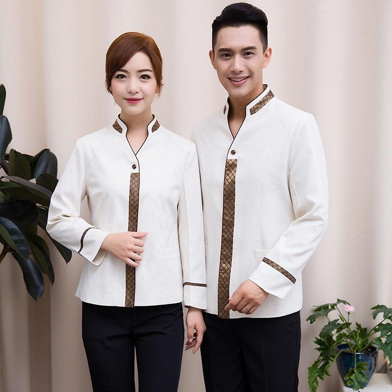 保洁工作服长袖秋冬茶楼服务员工作服秋冬宾馆酒店客房保洁服新款