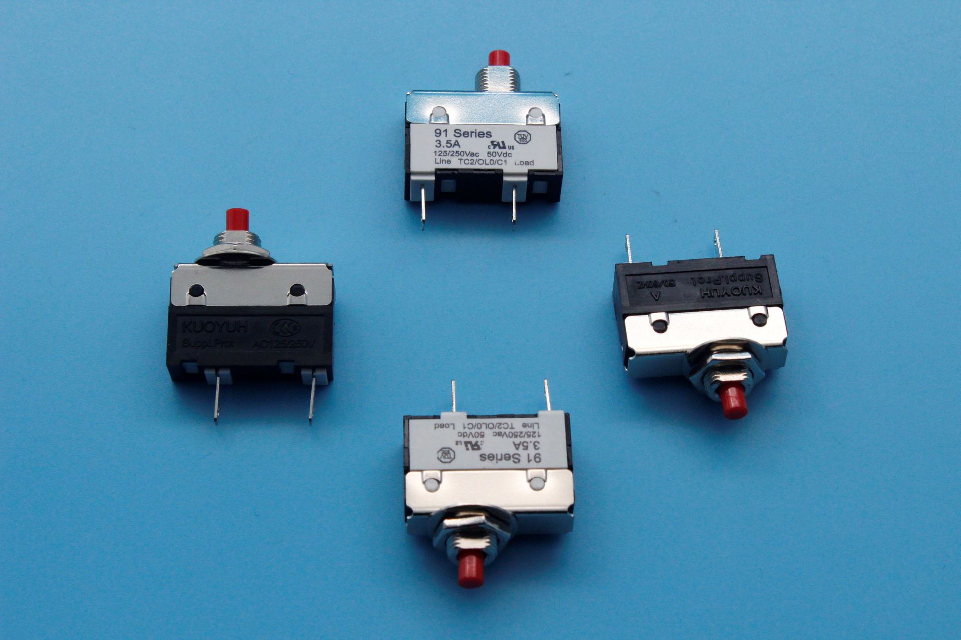 91系列电流过载保护器 3.5a手动复位电流过流护器 断路保护器