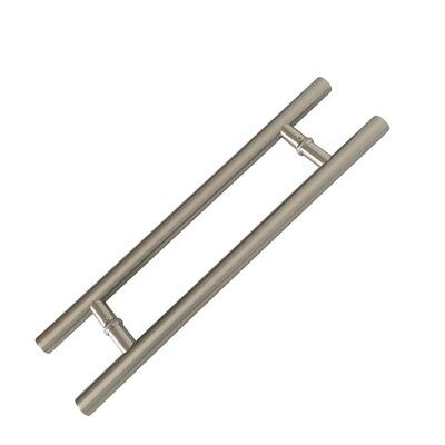 圆形玻璃门拉手304砂光不锈钢拉手现代木门ktv门把手可淋雨可泡水