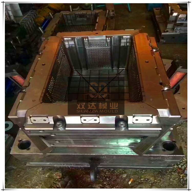 塑料筐注塑模具 周转箱模具 塑料运输箱模具 双达塑料模具厂制造