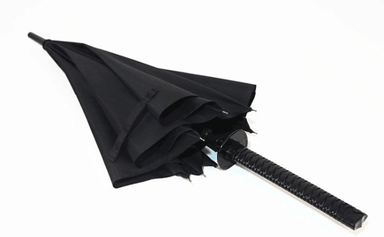 现货24骨长柄伞武士刀柄伞创意个性动漫雨伞礼品伞定制直杆广告伞