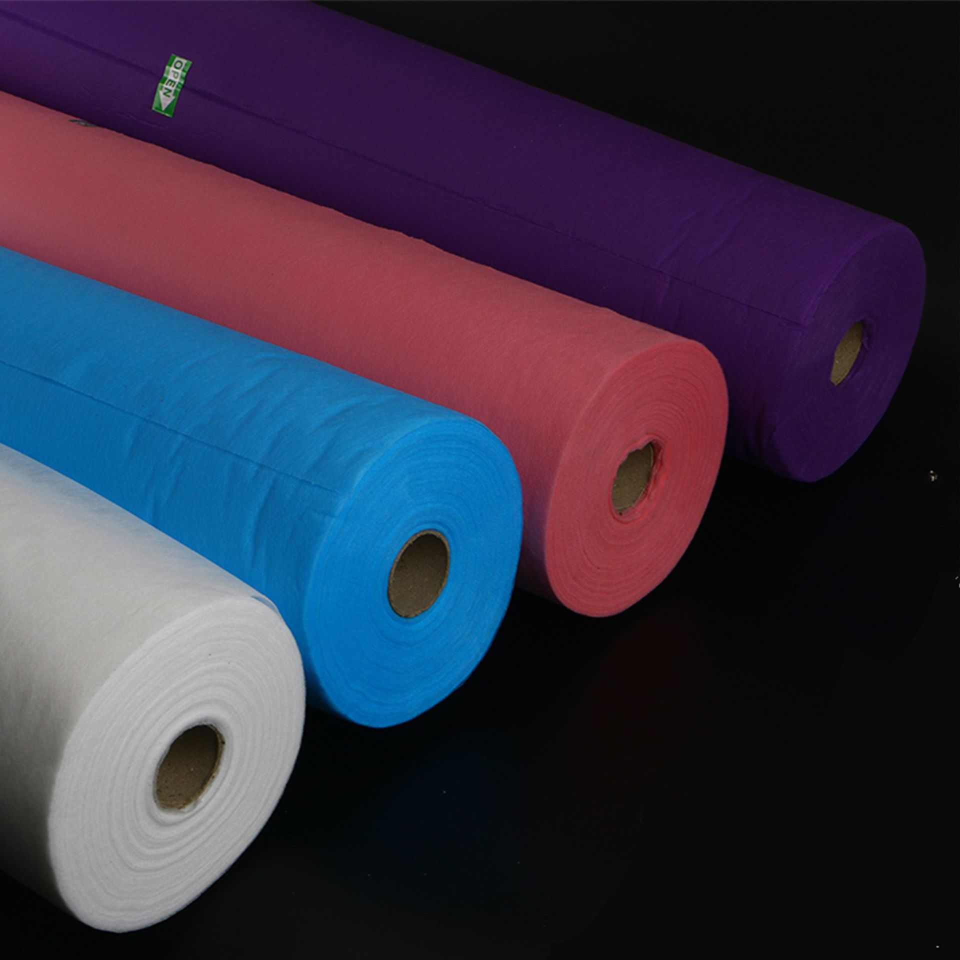 Portable Disposable Sheet Roll in Solid Color Non-woven Fabr