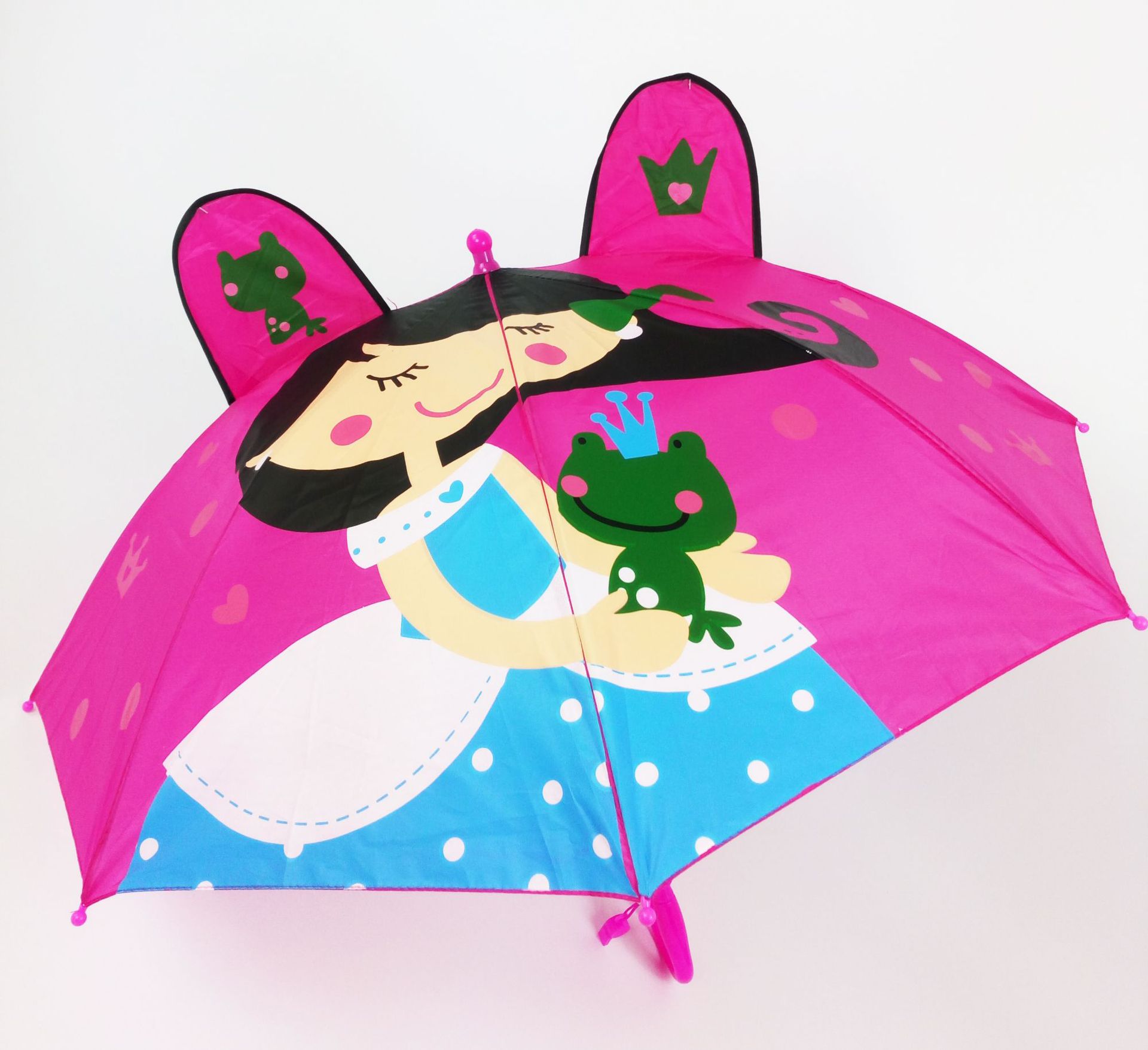 Children's Umbrella Printing Shark Cartoon Pattern Ear Umbrella Gift Advertising Customized Children's Day Umbrella Kindergarten Gifts Umbrella