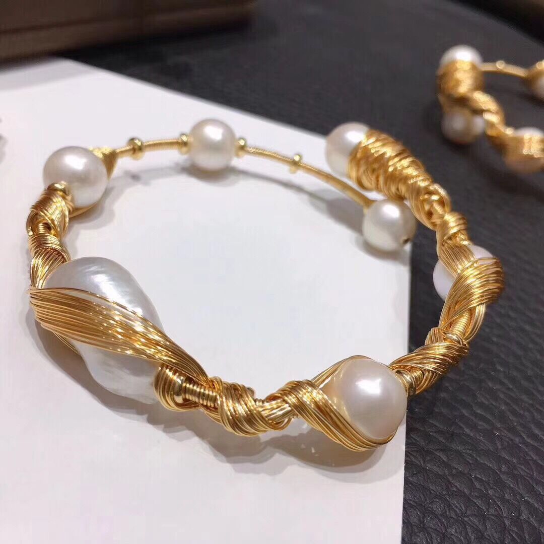 淡水珍珠巴洛克异形珍珠手镯