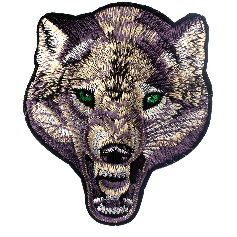 棒球帽休闲潮流男女士狼头贴布鸭舌帽黑白色百搭纯色遮阳防晒帽子