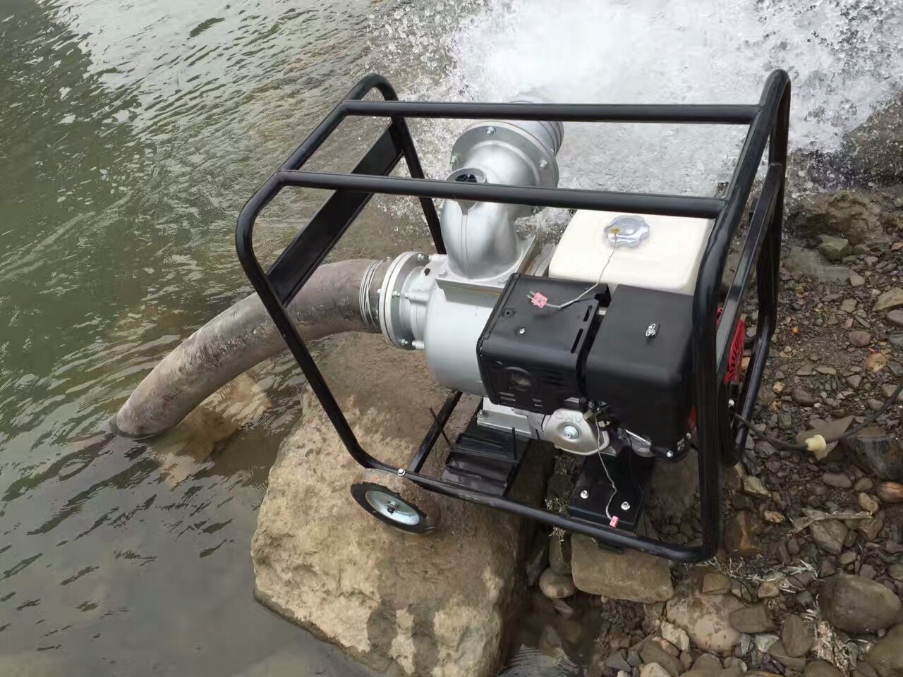 便携式6寸汽油机水泵 170方大功率抽水机 汽油机自吸式水泵