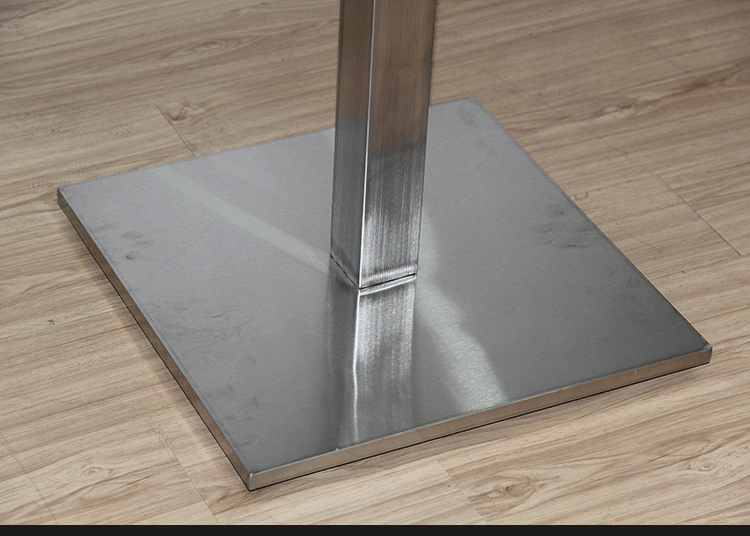 加厚加重不锈钢底座圆盘方盘长方形底座桌子支架拆装餐桌腿