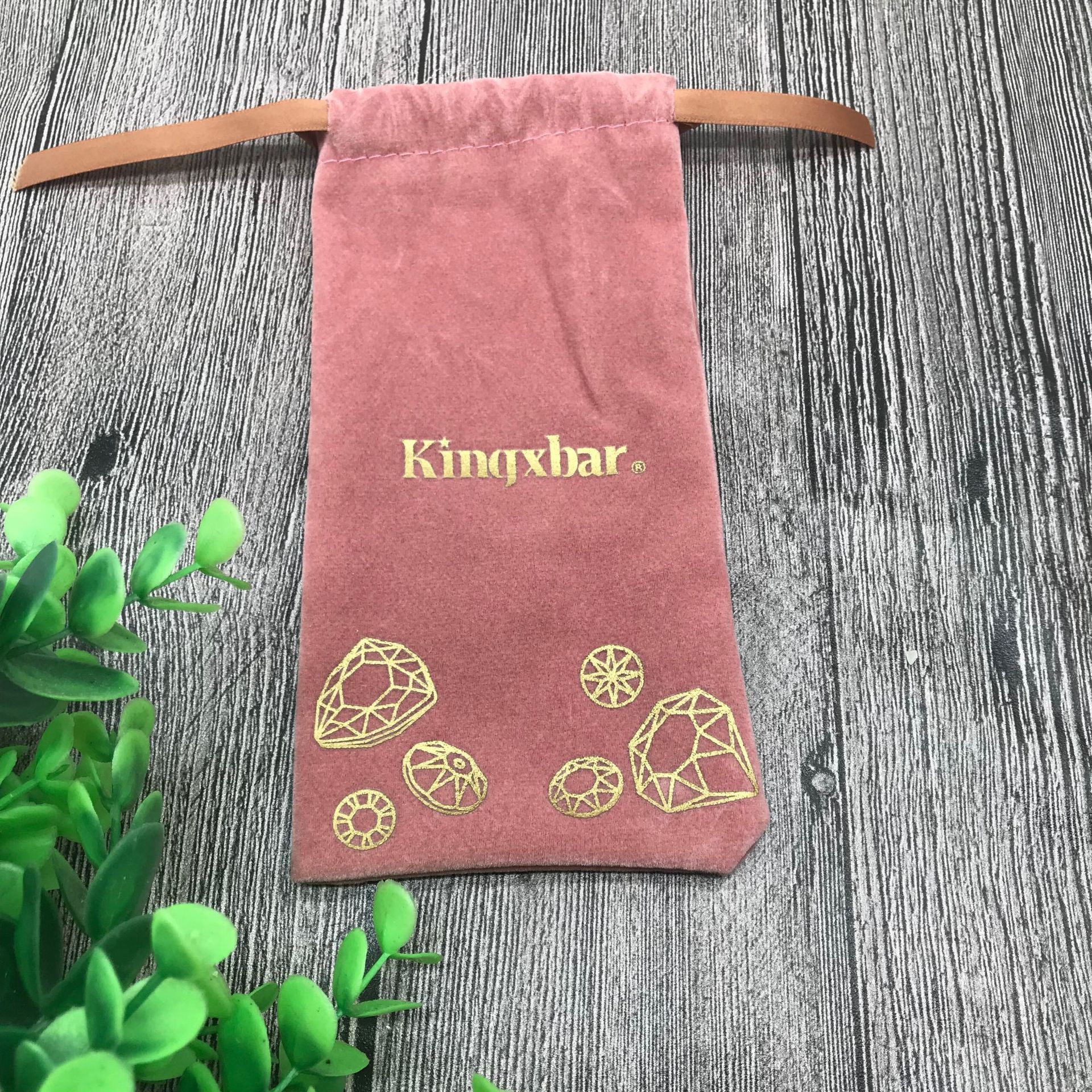 深圳厂家绒布束口袋礼品包装植绒袋定做手机移动电源防尘袋印logo