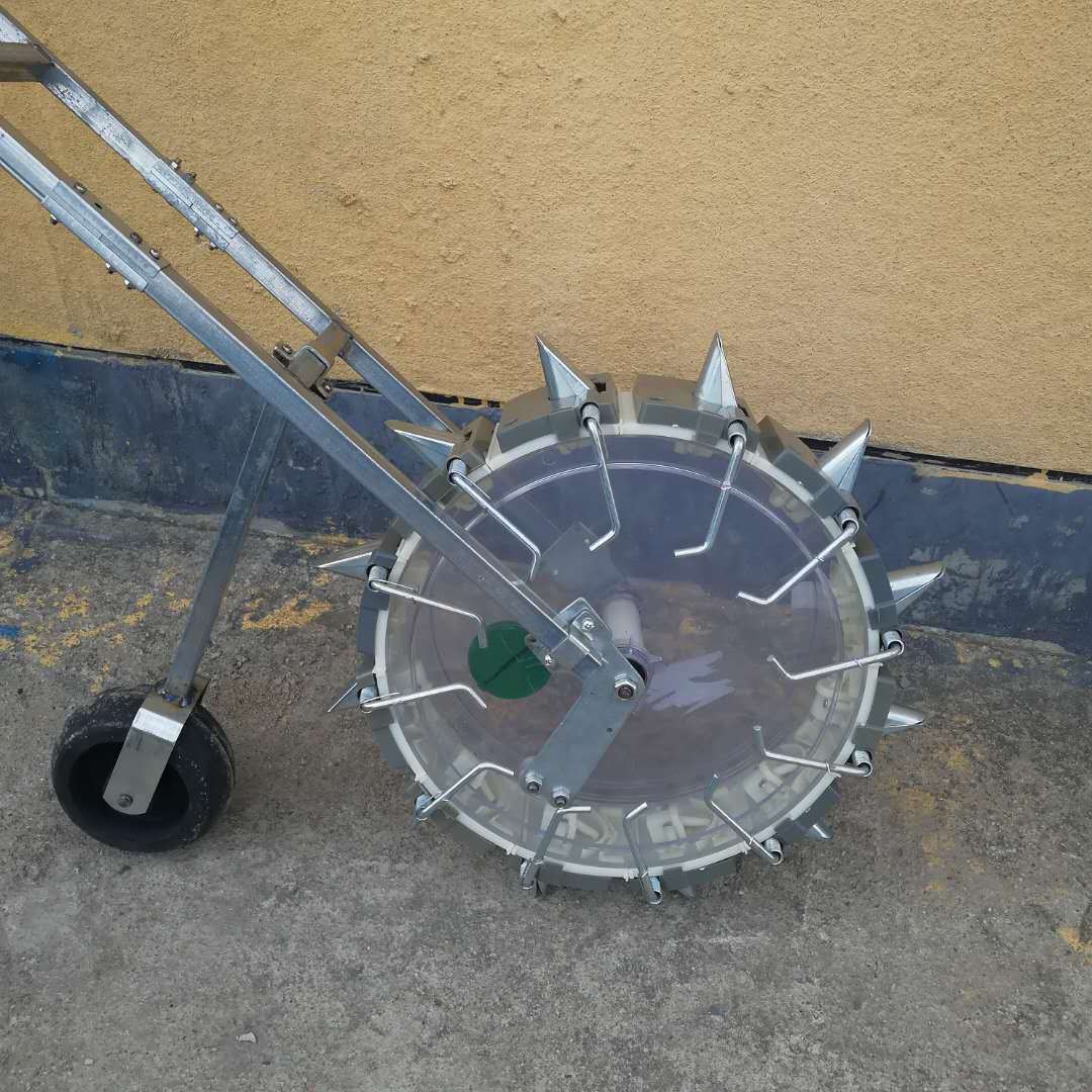 批发人力手推式谷子播种机 带压轮高粱精播机 多功能点播机