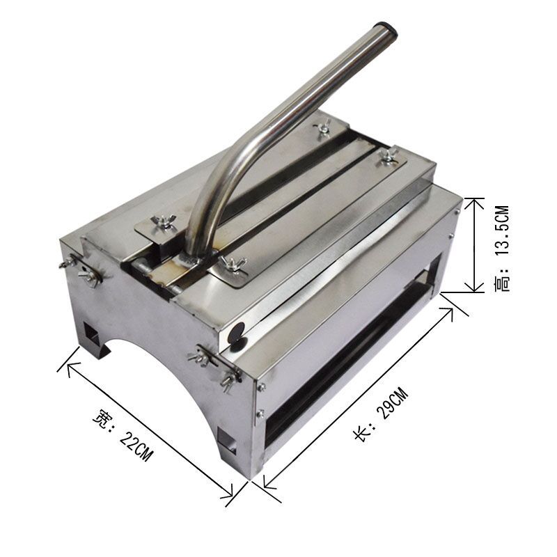 烤面筋切花机新款手动不锈钢面筋切割机|商用香肠切花机包邮