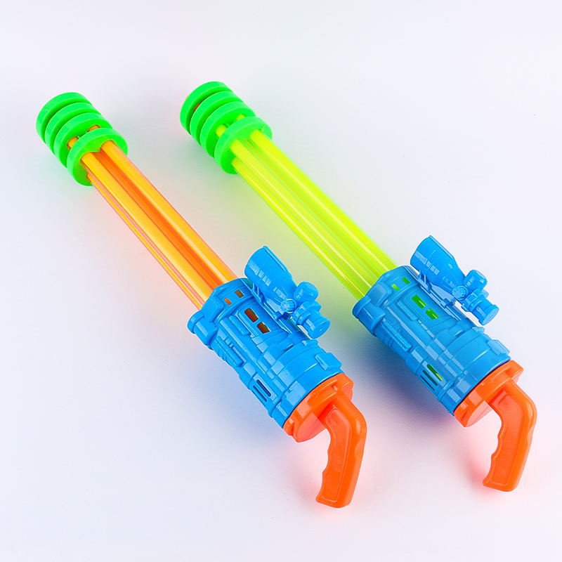 加特林五孔水枪系列,儿童夏日戏水玩具 针筒式抽拉式远射程水抽