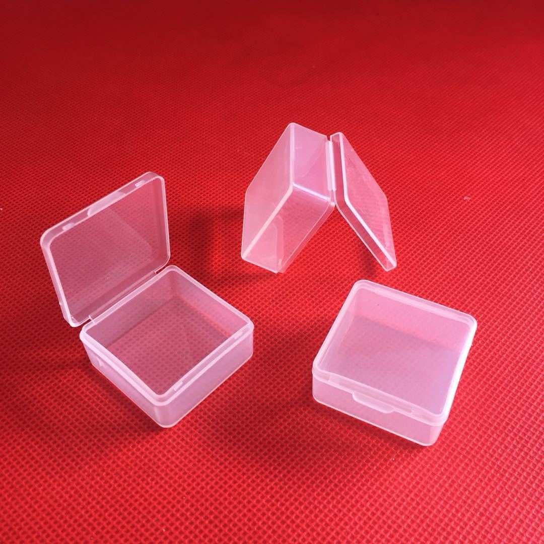 塑料盒-厂家直销 环保pp材质小方盒 连体翻盖小药盒 可定制 通用包装