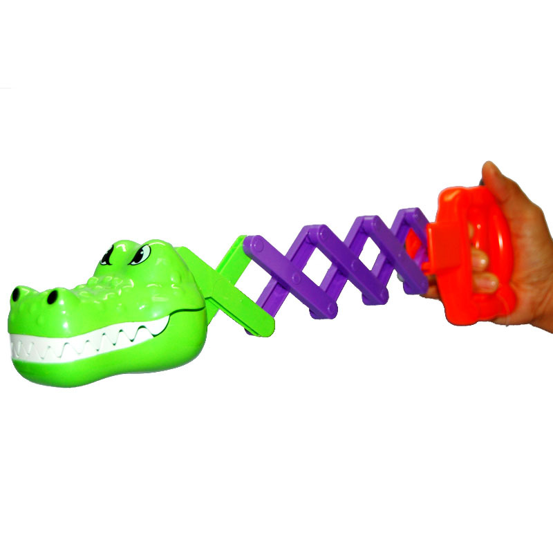 霸王龙机械手鲨鱼机_儿童益智玩具老虎机械手伸缩手鳄鱼霸王龙机械手