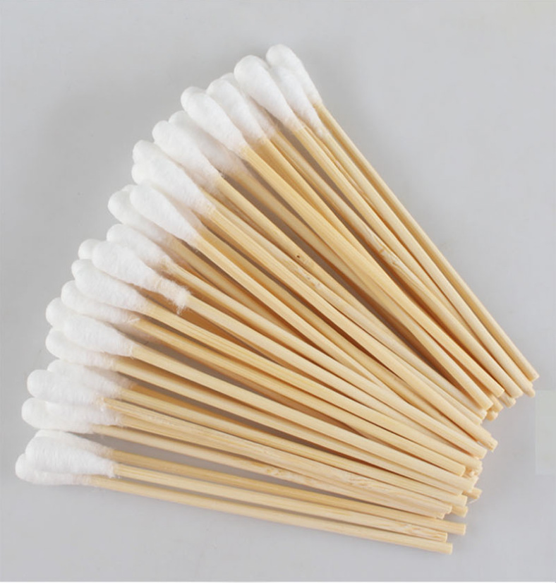 平旺棉签一次性非无菌棉棒木棒单头棉花棒消毒棉棒8cm棉签1000