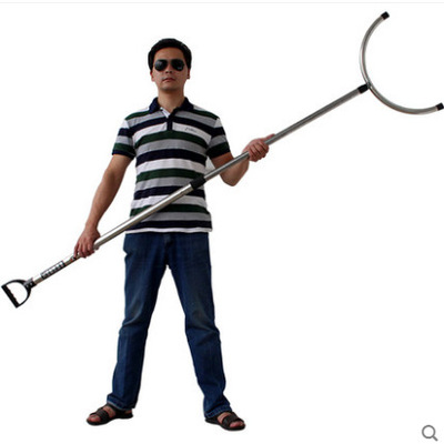 普通版 不锈钢伸缩防暴钢叉校园防爆叉安保用品装备学校保安器材