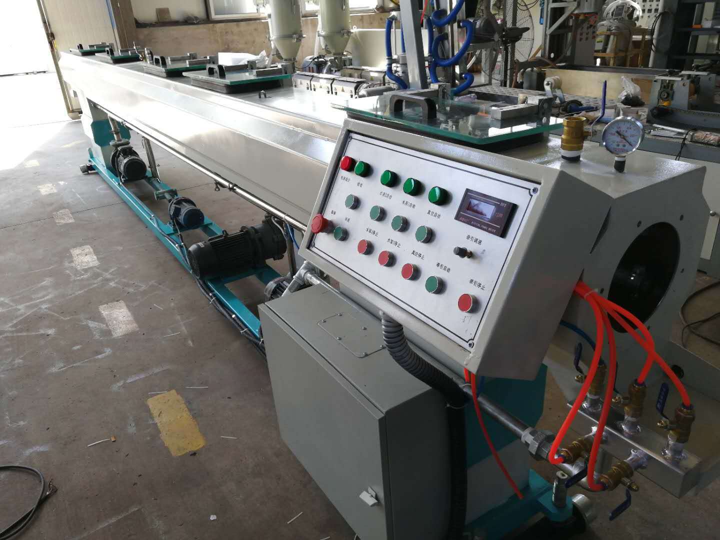 pe管塑料管材生产线 农用水管挤出机 农用水带生产机组