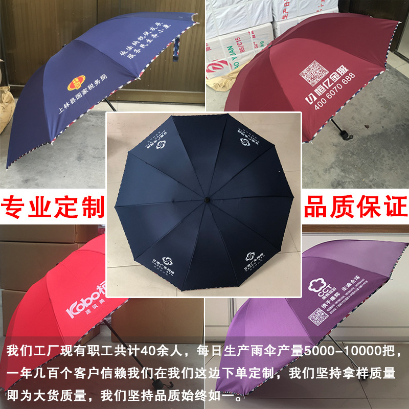 Large Accordion Insert Umbrella Large Wholesale Oversized Vinyl Sun Protective Sun Umbrella UV Protection Three Fold Sun Umbrella