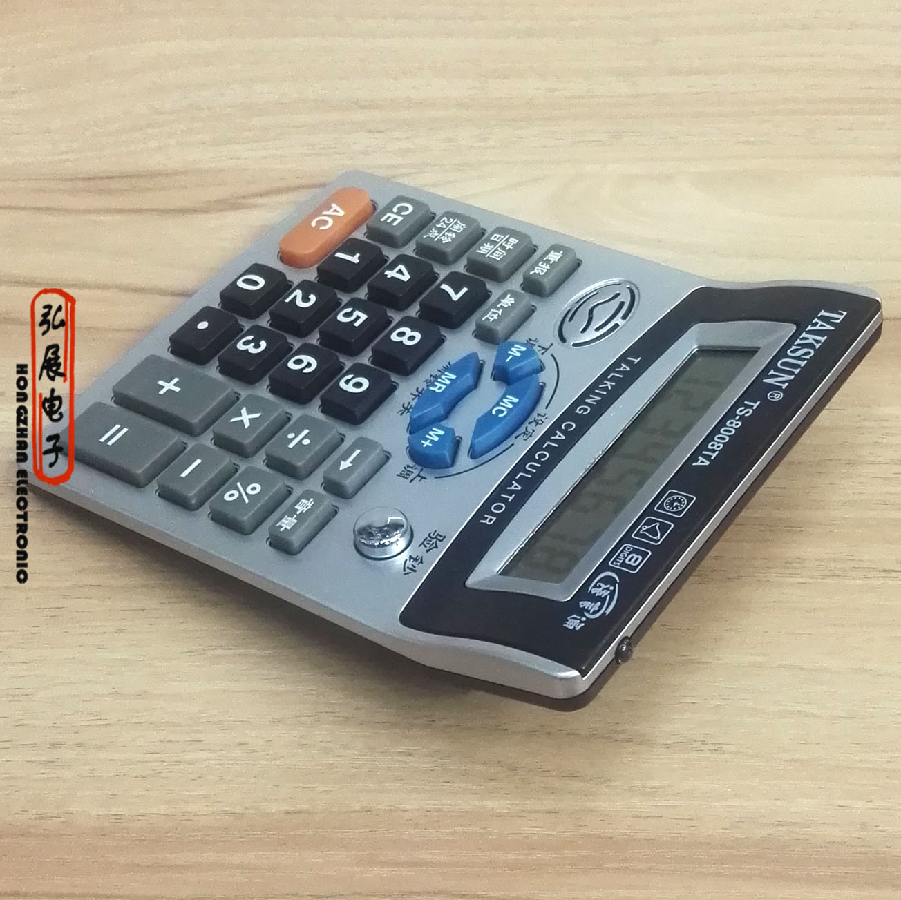 taksun德信牌8008ta台式语音办公计算器广告促销logo