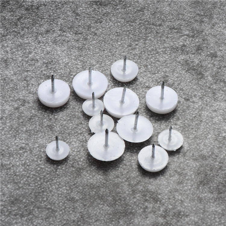 桌椅子音响家具脚钉沙发钉防滑防潮钉脚垫加厚白色尼龙塑料脚钉