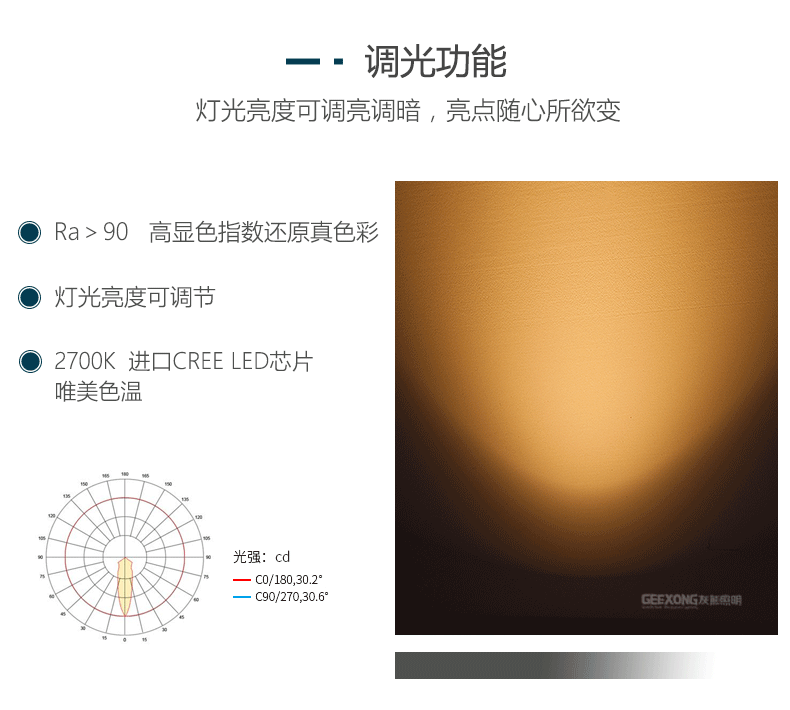 可调光射灯调亮调暗cob射灯可调明调暗led射灯可控硅调光射灯