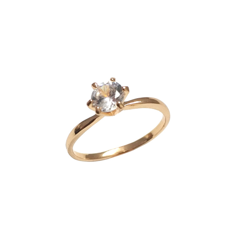 wish欧美超闪sona仿真钻戒仿925饰品高仿真钻石六爪戒指