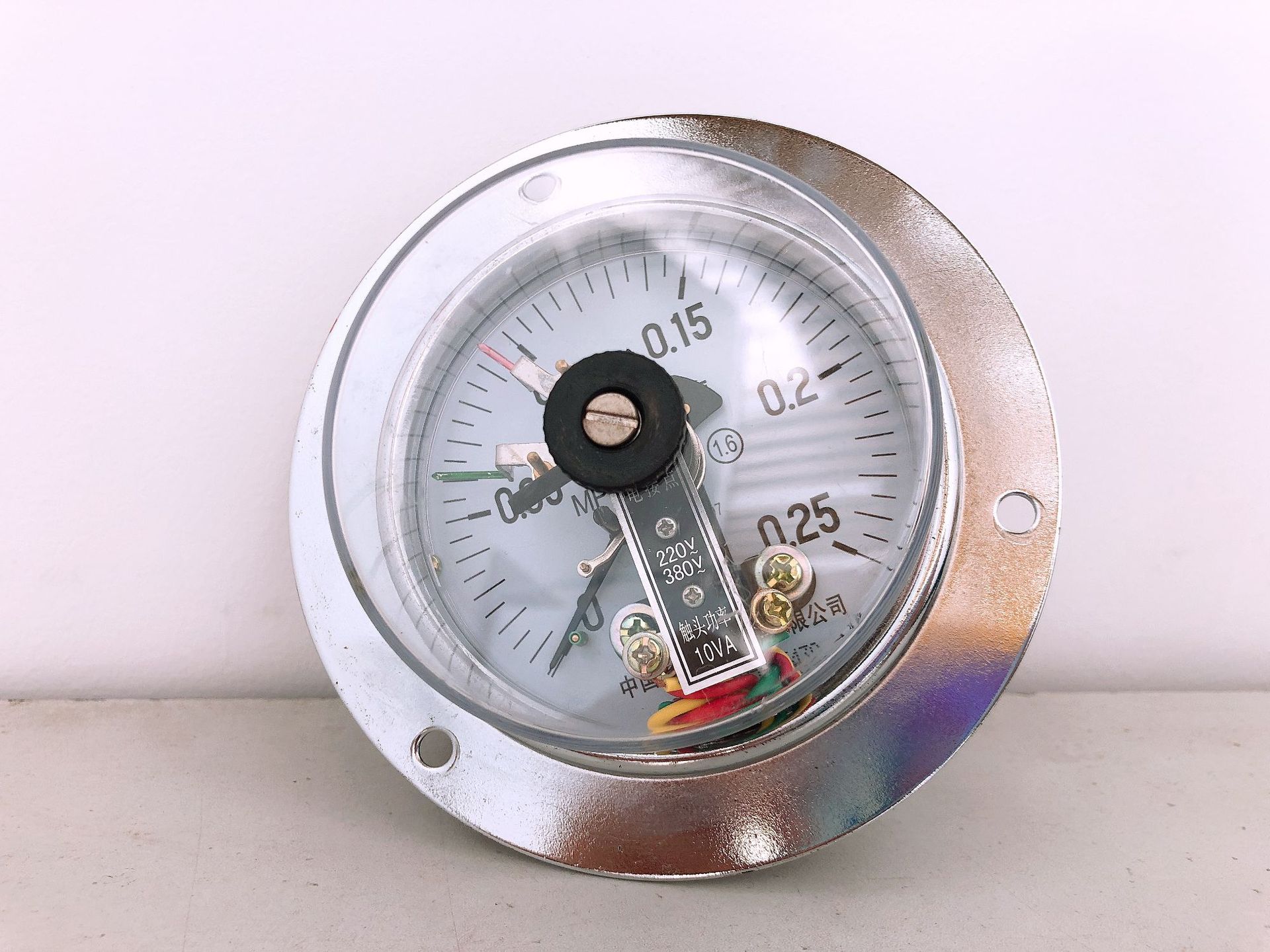 电接点压力表轴向带边电接点压力表yx100zt电接真空压力表