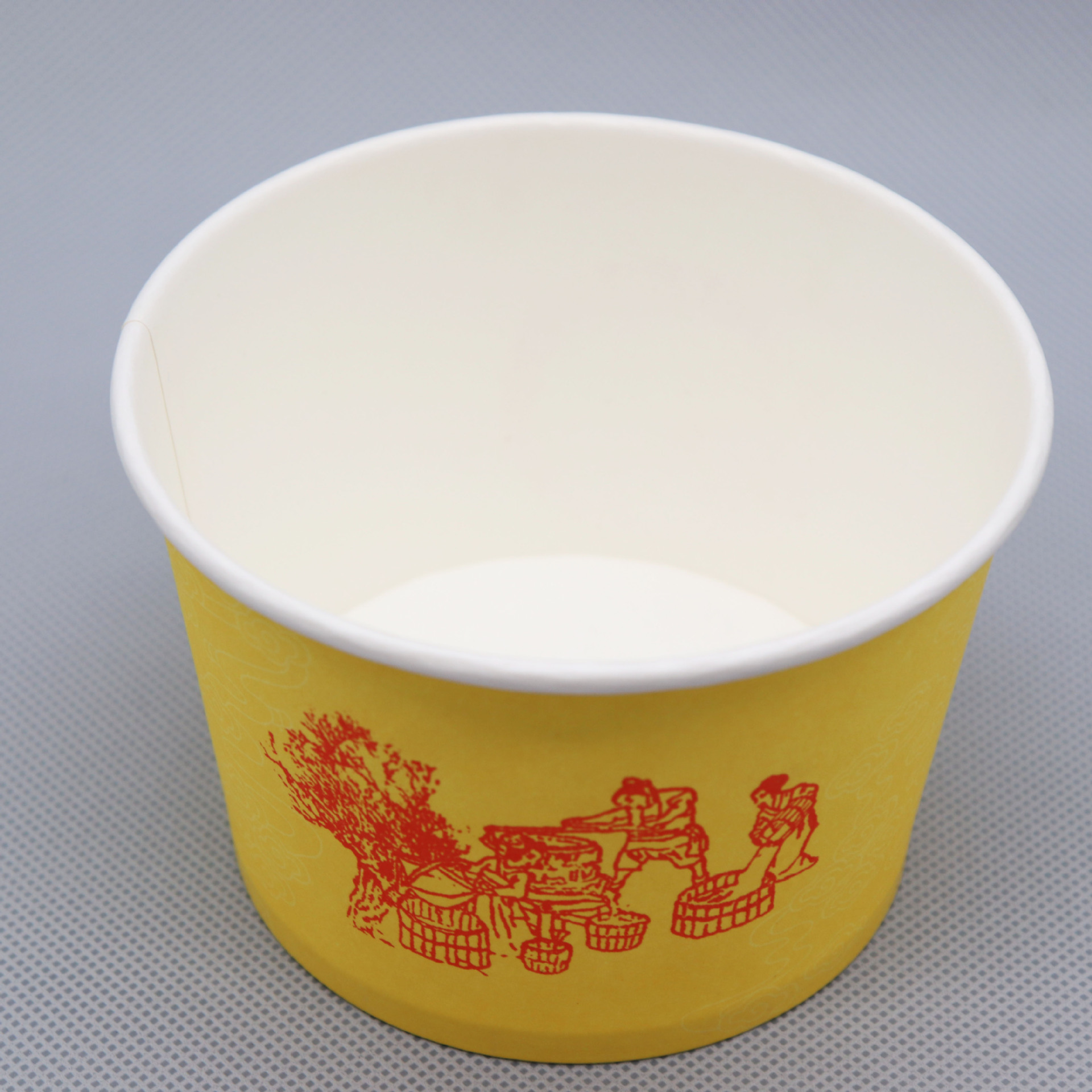 定制一次性纸碗加厚纸餐盒打包外卖快餐凉皮面酸辣粉