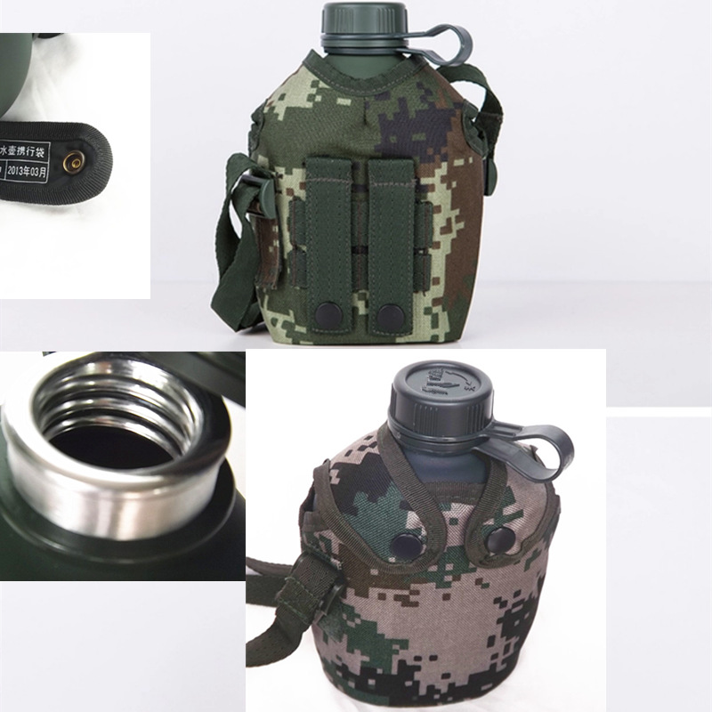 运动户外正品10水壶 07迷彩水壶 户外便携式水壶 学生军训 部队水