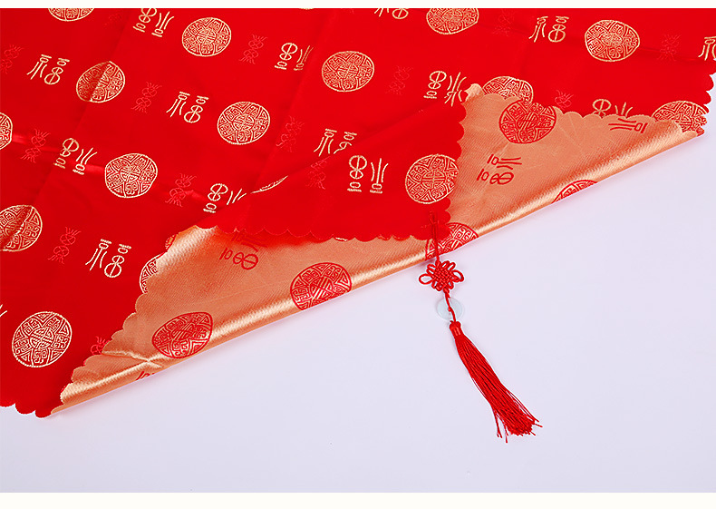 中国结吊坠包袱盖头丝绸包袱新款批发包袱皮包裹红布女方陪嫁嫁妆