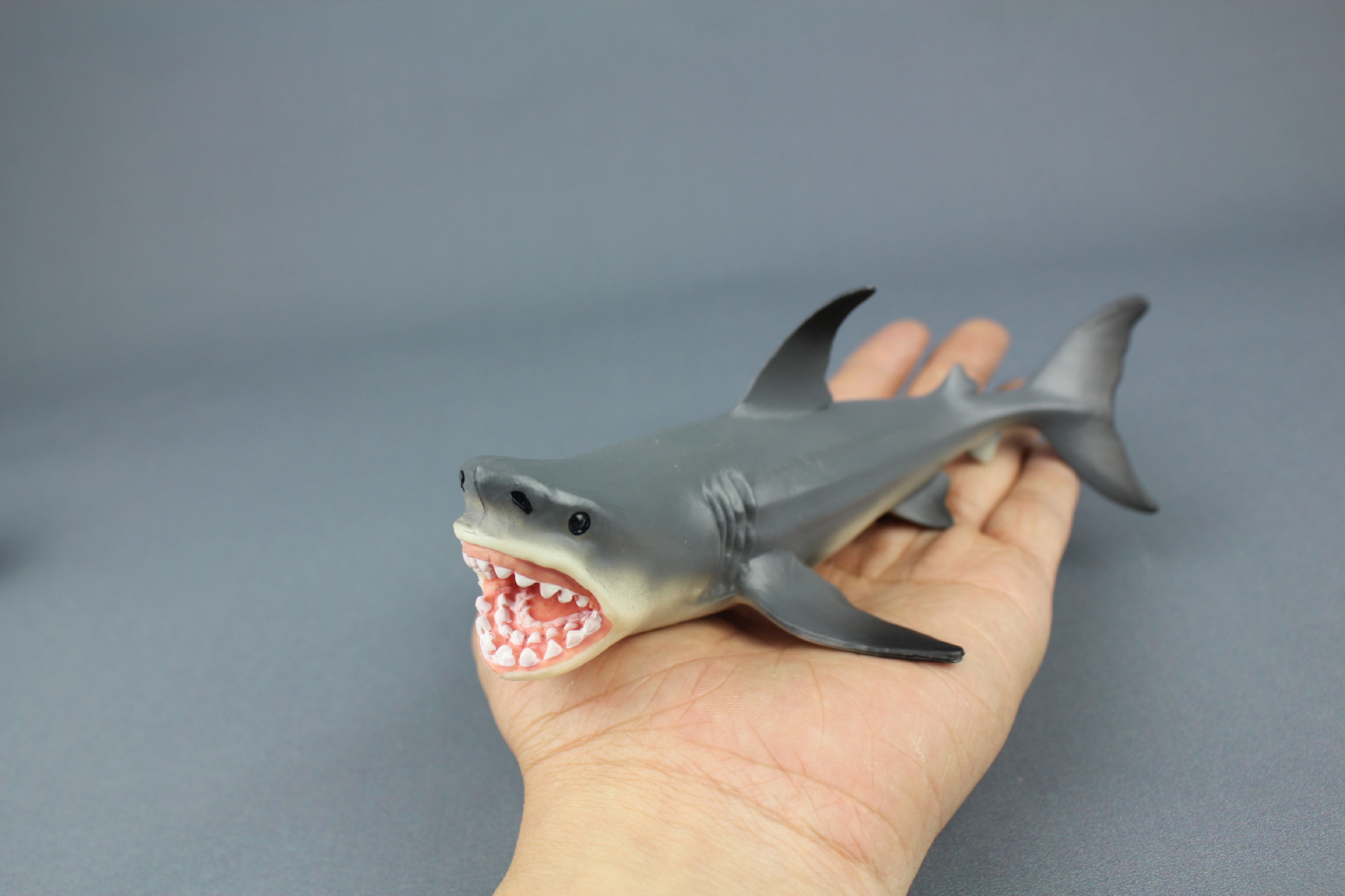 跨境大白鲨仿真海洋生物 鲨鱼海洋动物模型塑料儿童早教玩具礼物