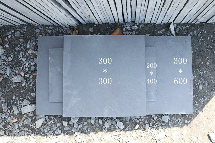 青石板庭院别墅防滑地砖 天然文化石材 厂家青石板黑色板岩地板