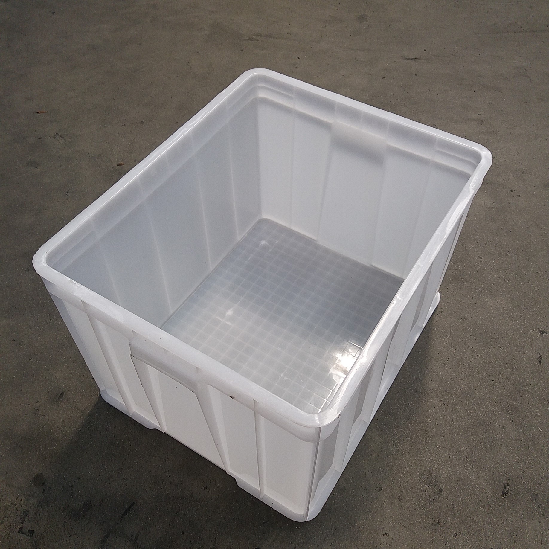 塑料周转箱 加厚蓝色可带盖馒头箱24套餐具箱545快递箱食品周转筐