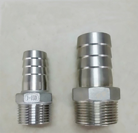 304不锈钢宝塔接头六角外丝接皮管格林头水管软管2分4分6分1寸