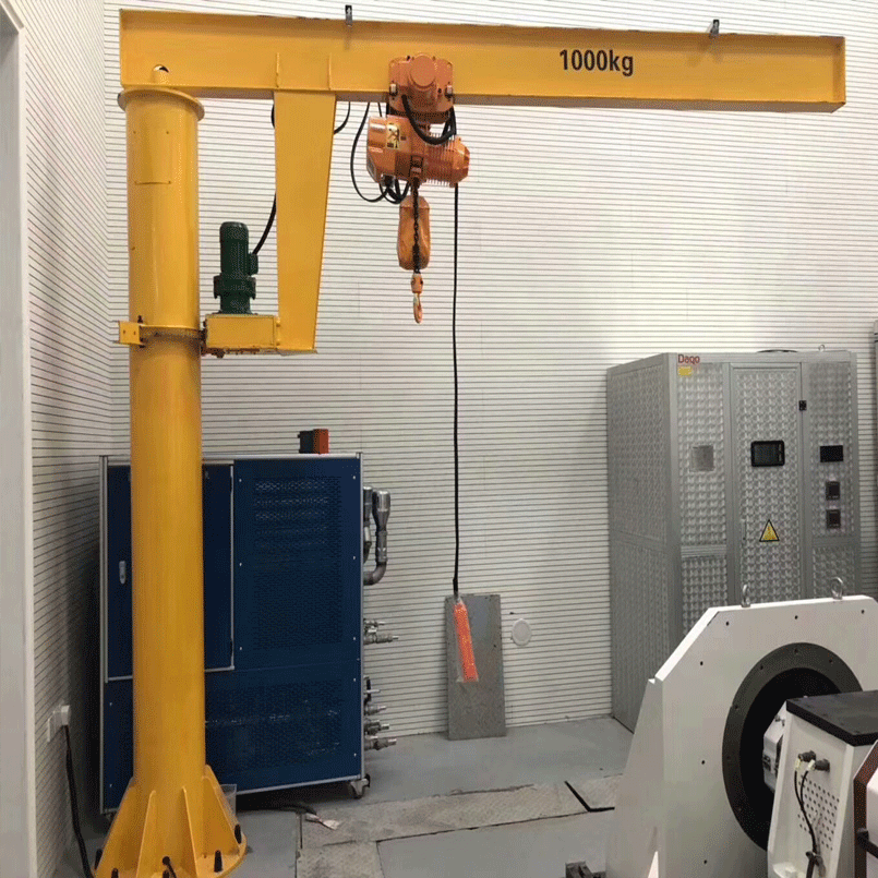 湖北恩施300kg小型旋臂摇臂吊500公斤悬臂吊1000kg电动环链悬臂