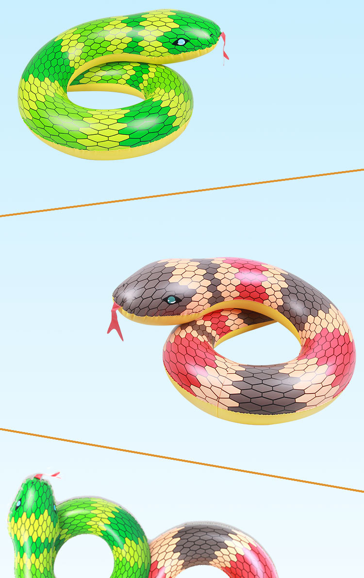 博士豚游泳圈成人充气加厚环保pvc泳圈新款高回头率独特造型蛇圈