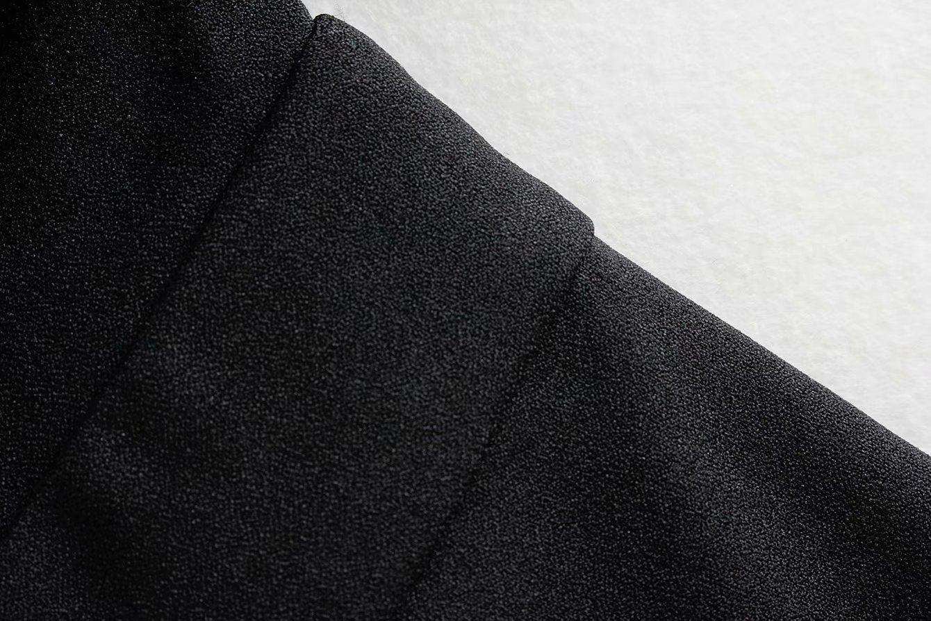 0519外贸批发欧美女装纯黑蕾丝层叠荷叶边露肩吊带连衣裤2664/559