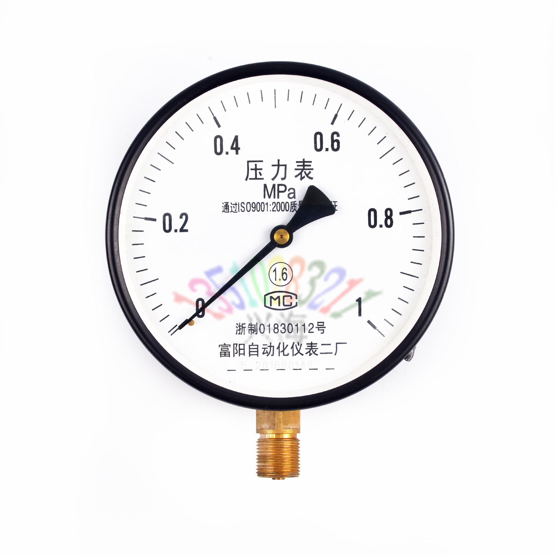 压力表 水压气压表y100 1.6mpa水压力表气压力表