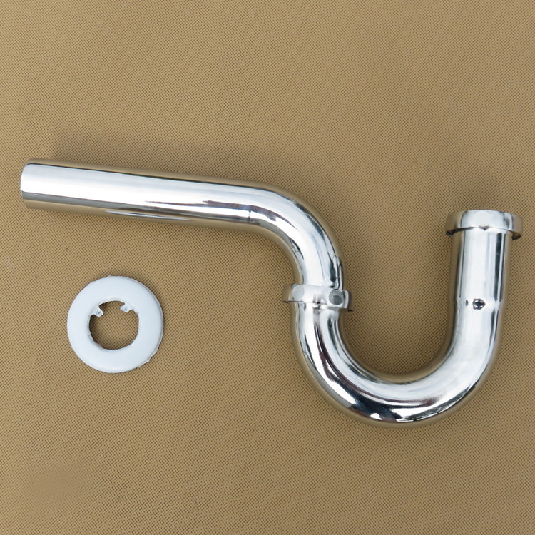 加厚不锈钢小便斗下水器墙排p弯下水管小便器排水管小便池弯管