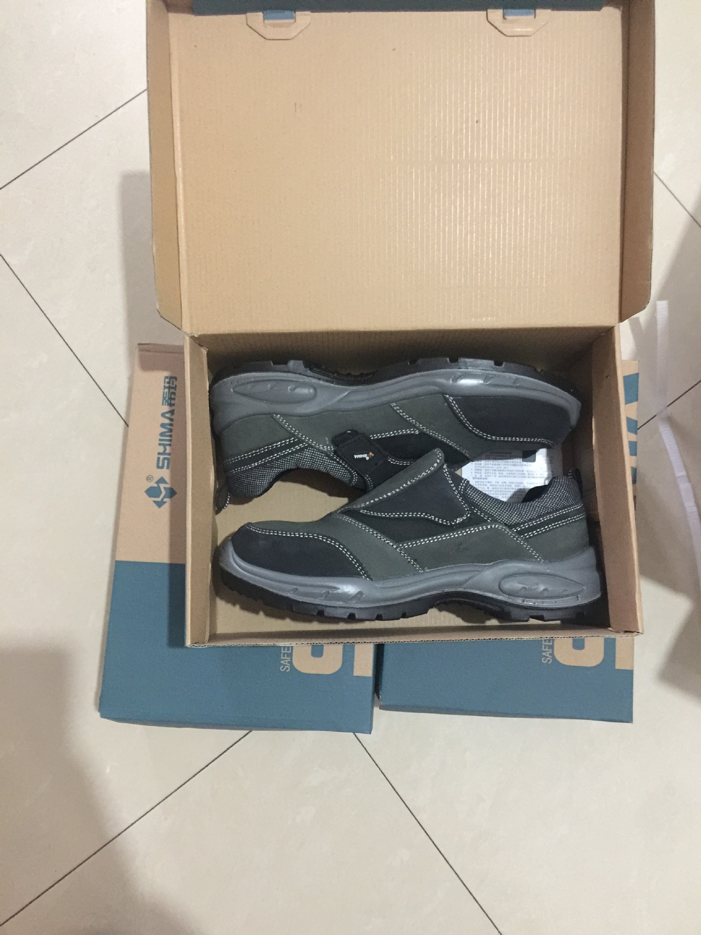 希玛76517防砸防刺穿安全鞋进口牛皮劳保鞋防静电绝缘安全鞋