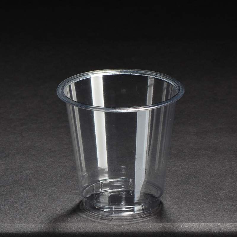 出售一次性塑料试饮杯 牛奶品尝杯100ml小酒杯定制印刷 pet吸塑杯