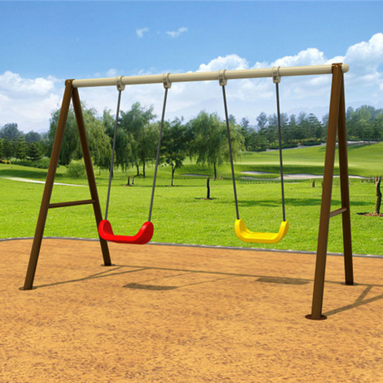 厂家直供儿童户外秋千 公园秋千荡椅 儿童木桩秋千 户外秋千摇椅