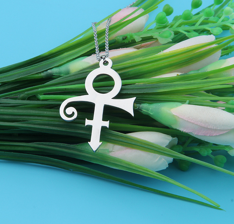 新促美国著名歌手prince王子自创的雌雄同体符号吊坠项链 个性现