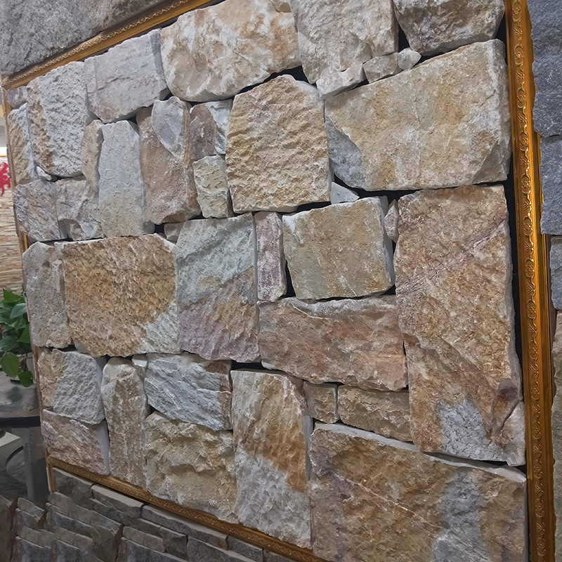 厂家直销板岩天然蘑菇石外墙别墅外墙砖文化石定制公园广场摆件